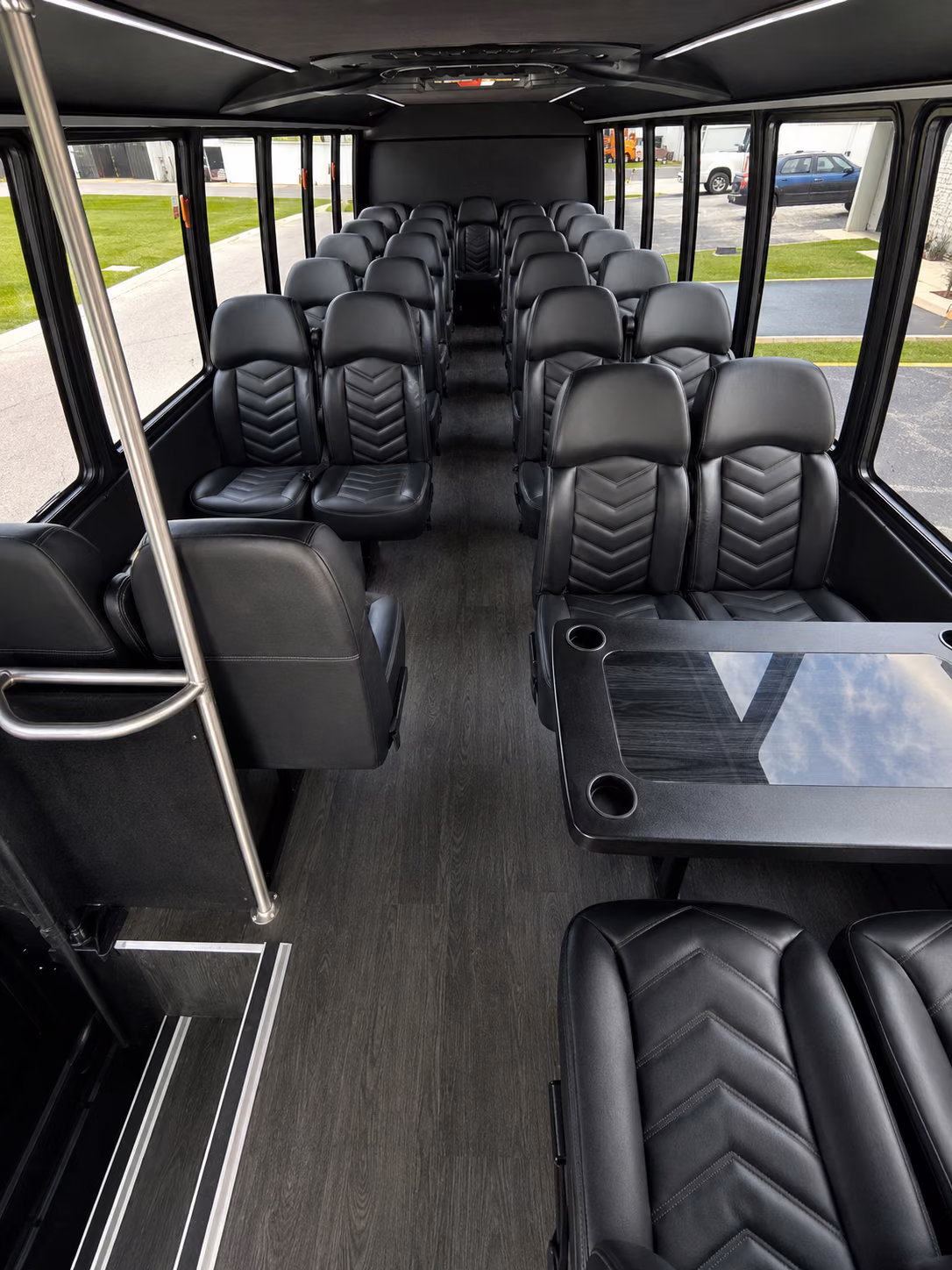 layton 18 passenger minibus inside