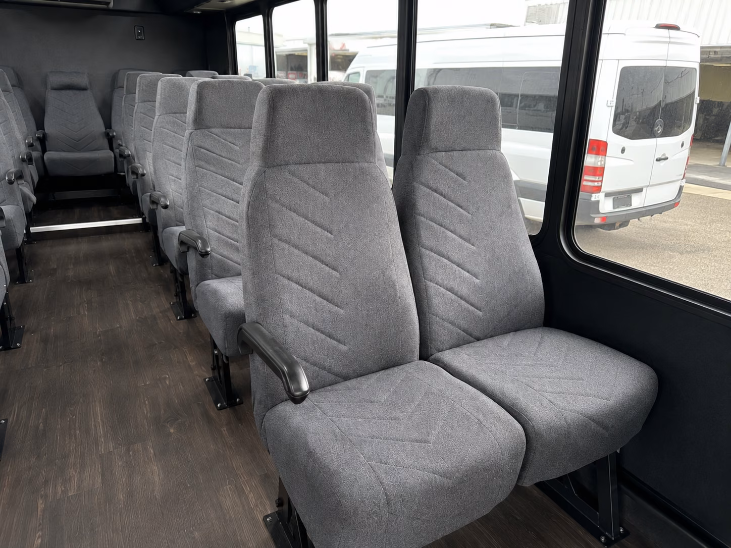 layton 18 passenger minibus interior