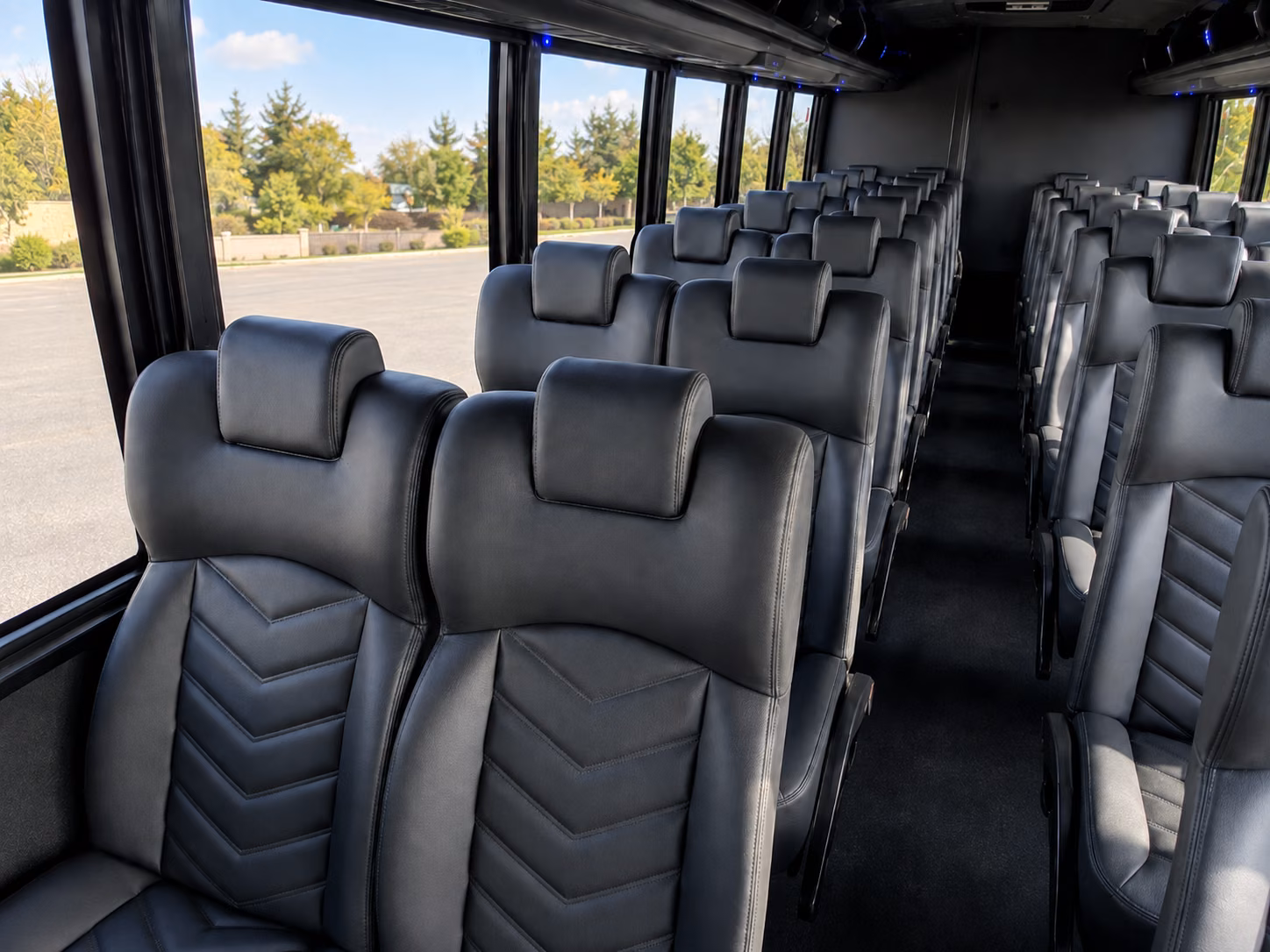 layton 20 passenger minibus inside