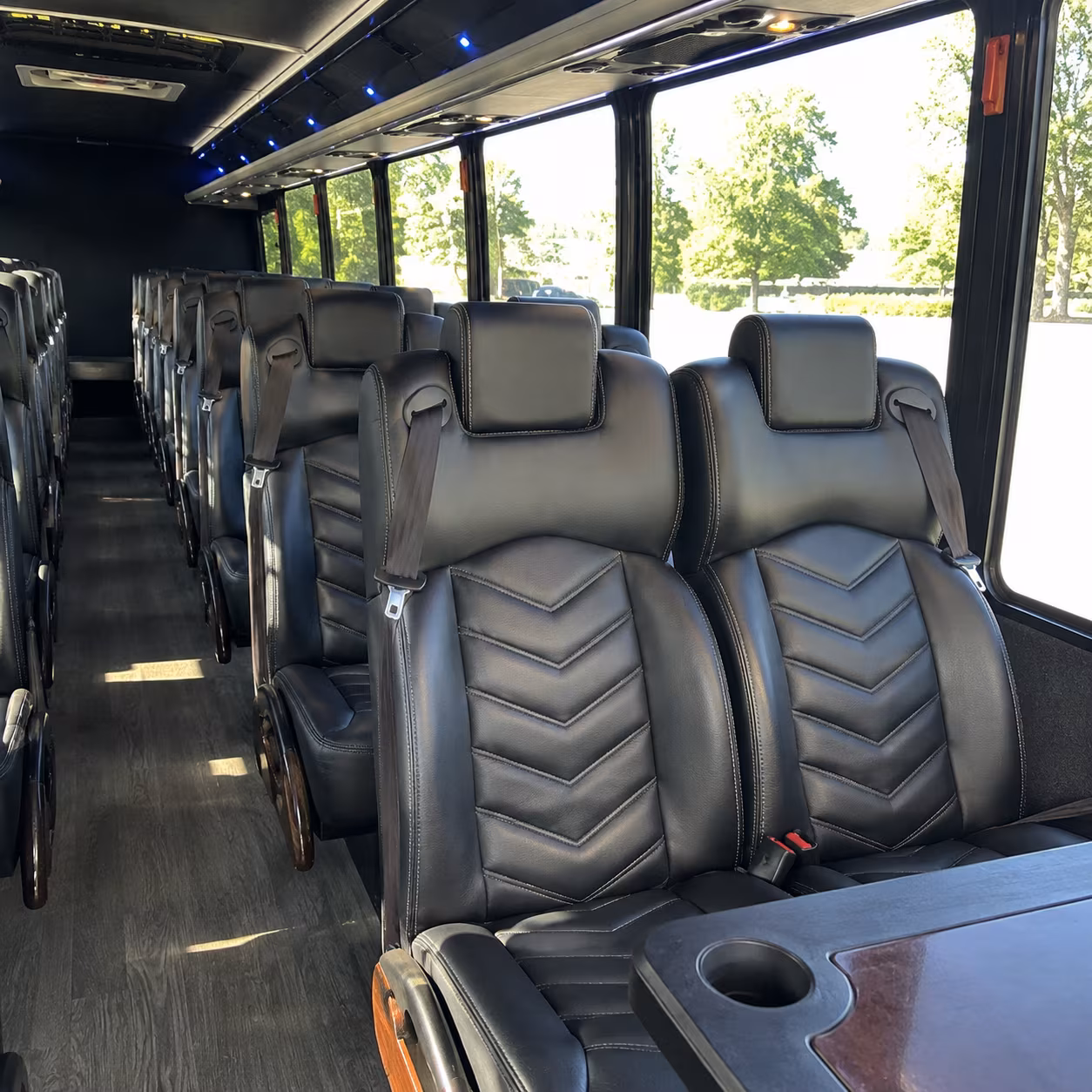 layton 25 passenger minibus inside