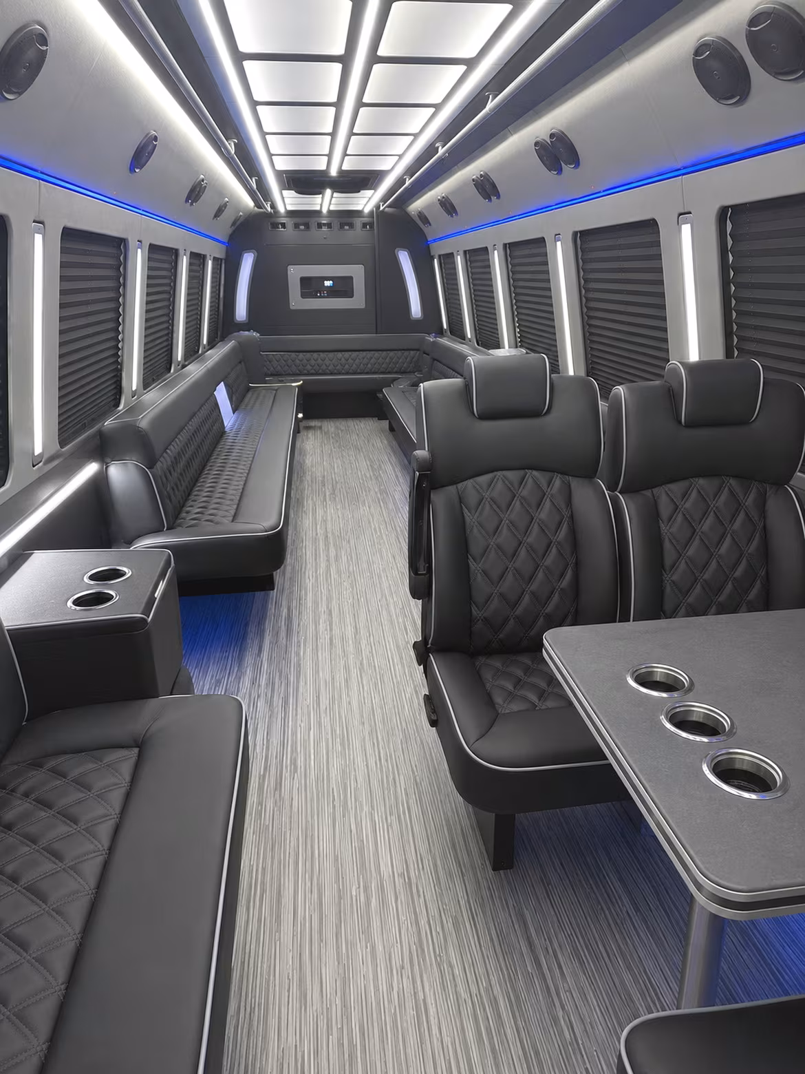 layton 25 passenger party bus inside