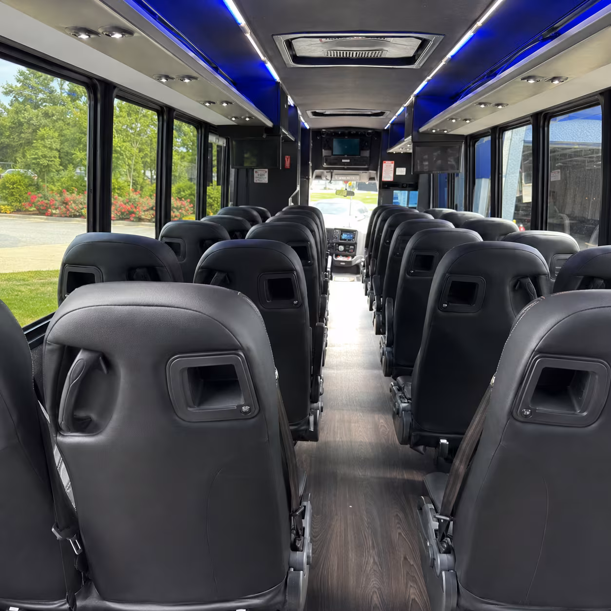 layton 28 passenger minibus interior