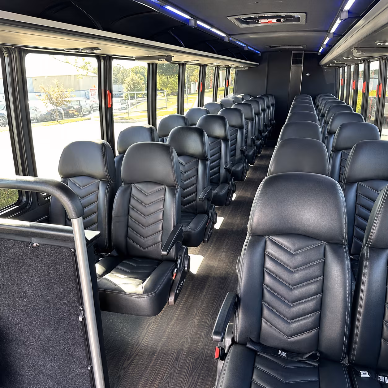 layton 30 passenger minibus interior
