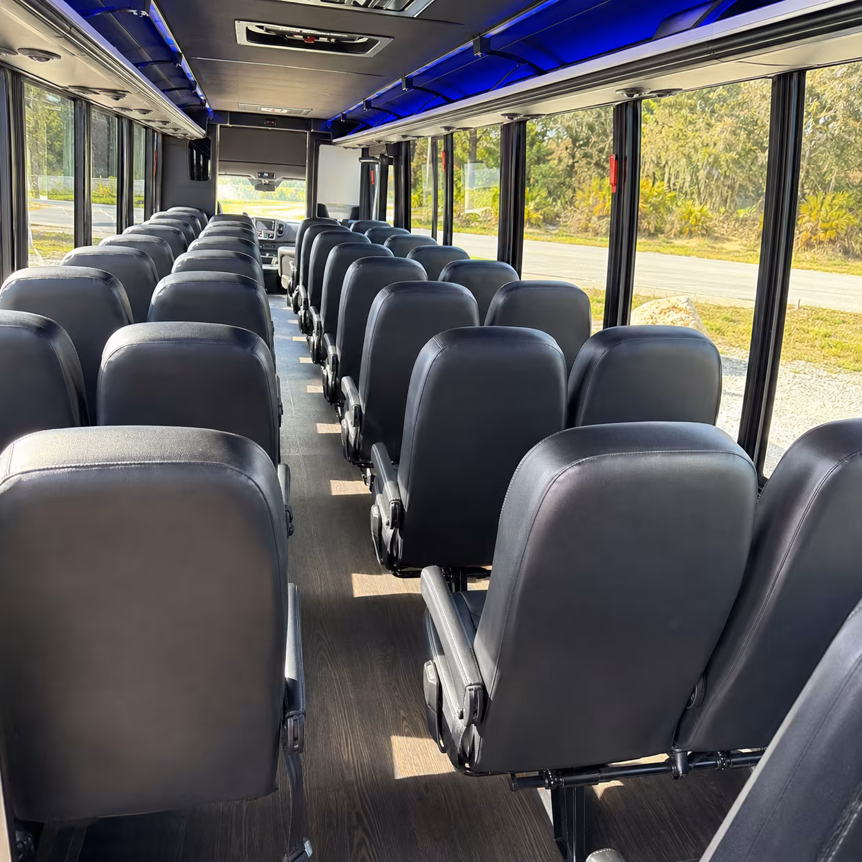 layton 35 passenger minibus inside