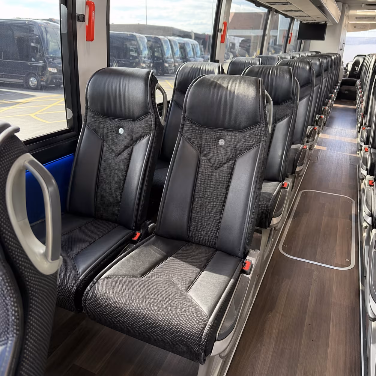 layton 40 passenger charter bus interior