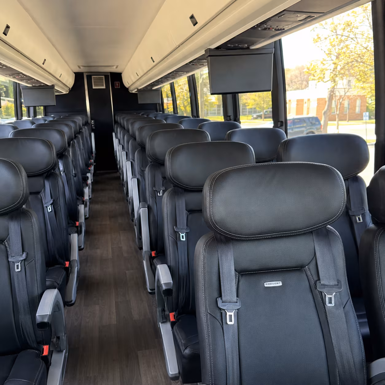 layton 45 passenger charter bus inside