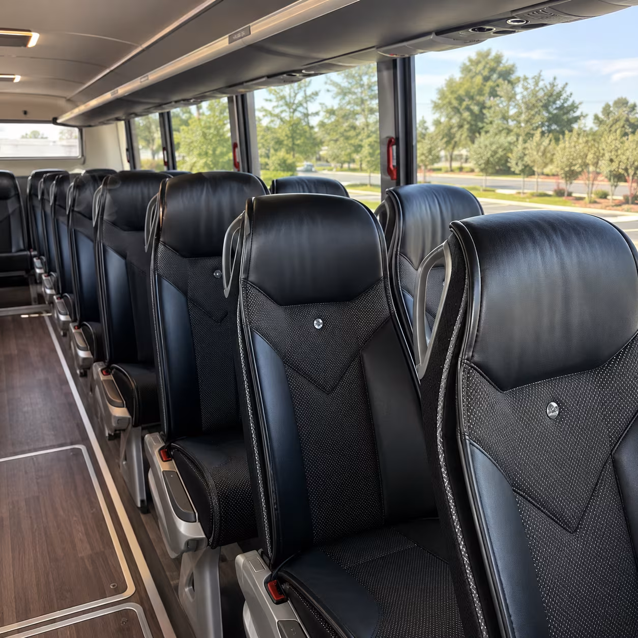 layton 45 passenger charter bus interior