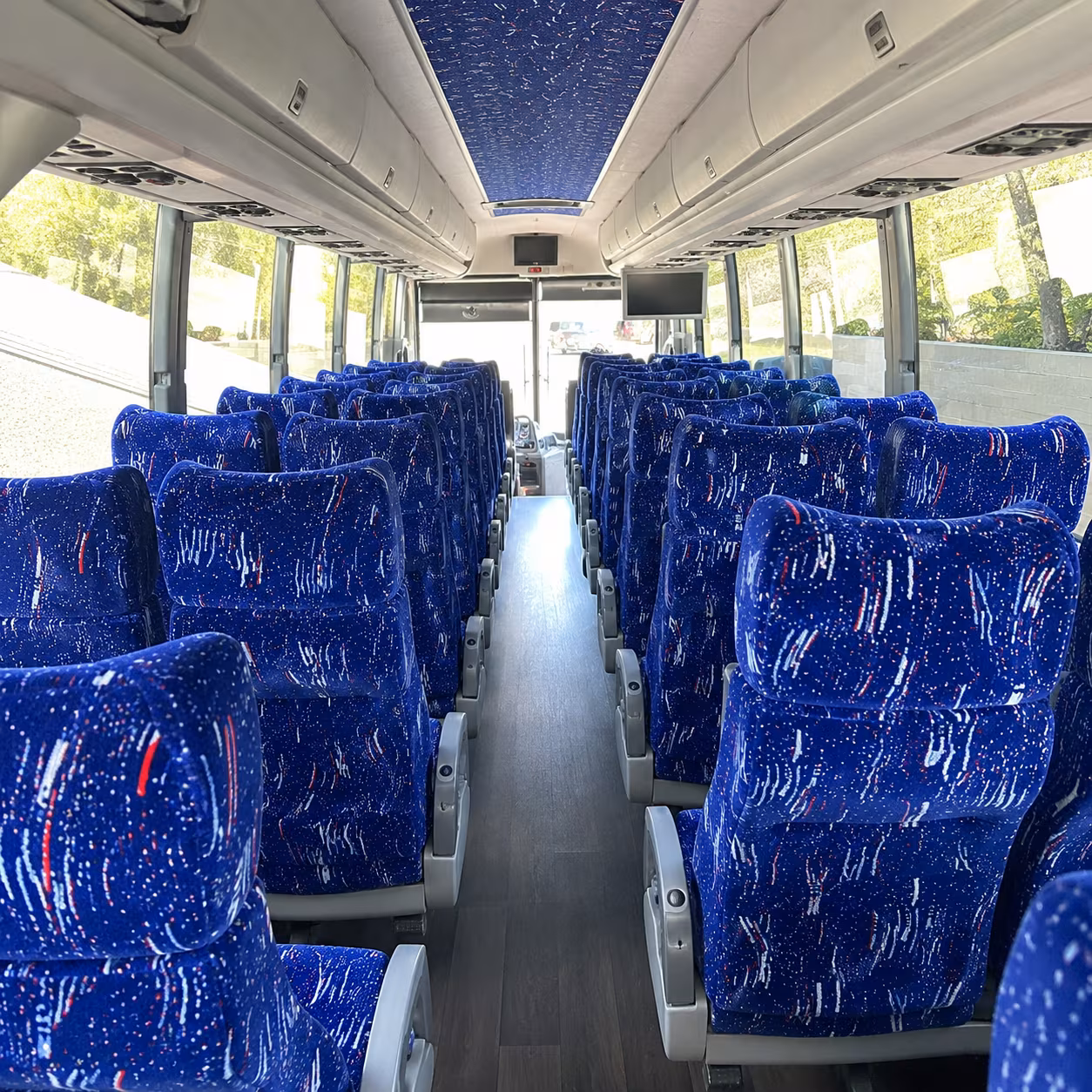 layton 50 passenger charter bus interior