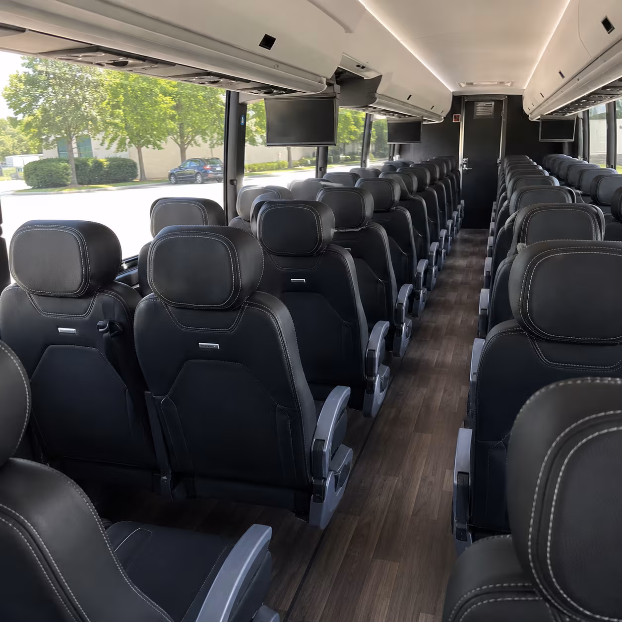 layton 56 passenger charter bus interior