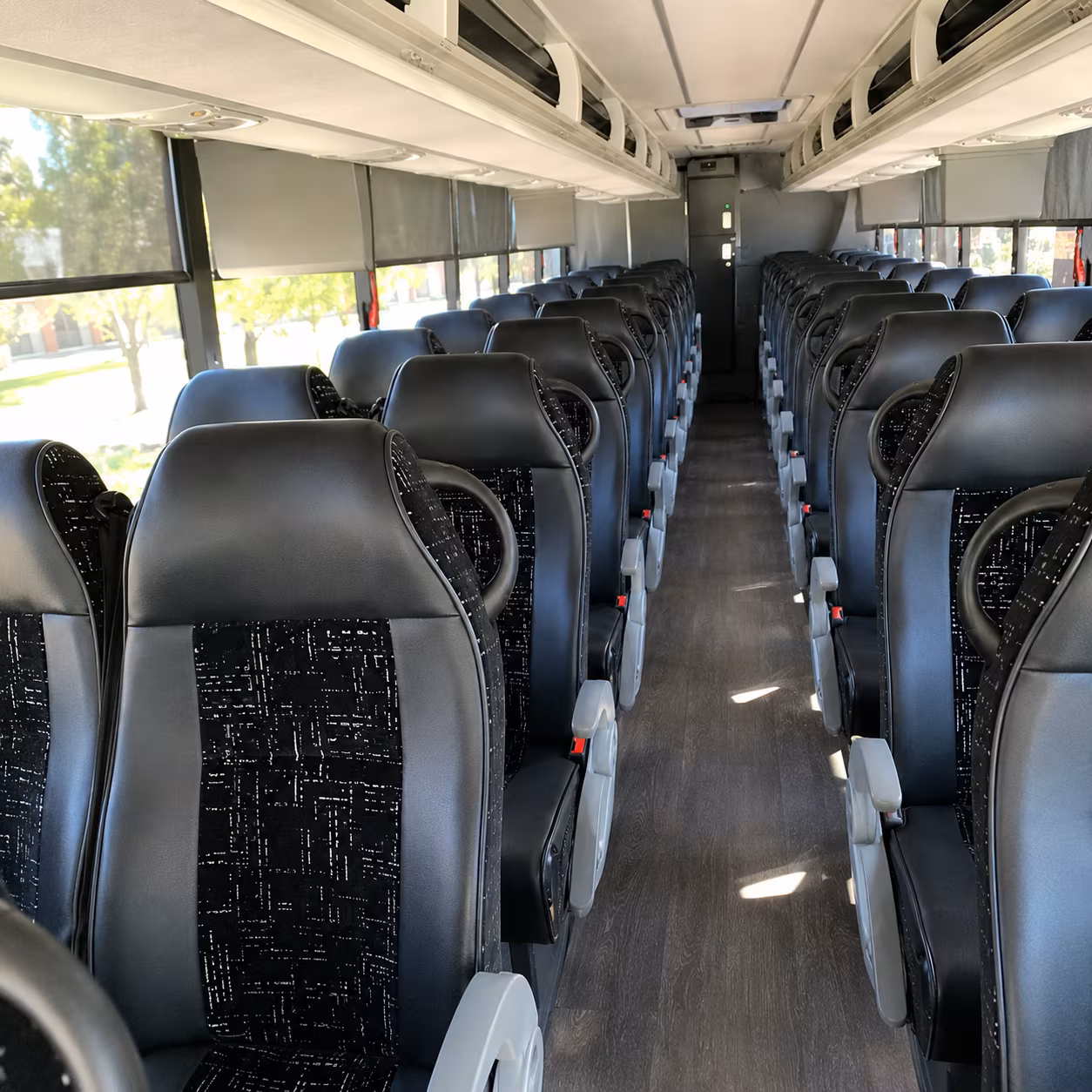 layton charter bus inside