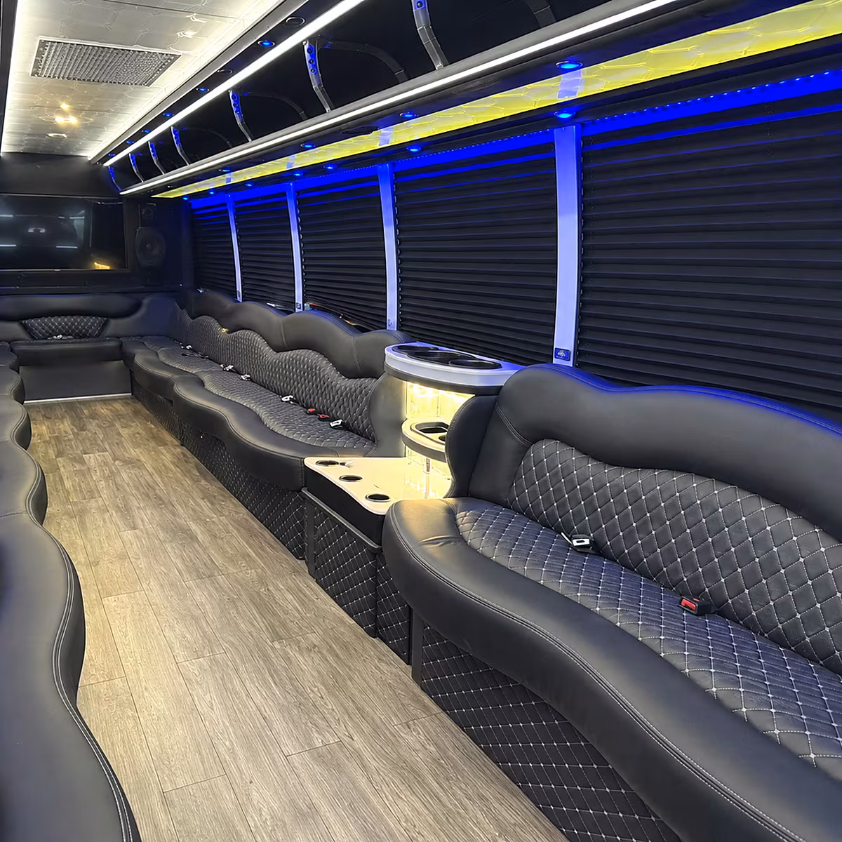 layton party bus interior